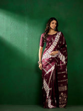 Womens Fashion Ethnic Wine Color Sarees-MLSHWSA1301WNE0ONE